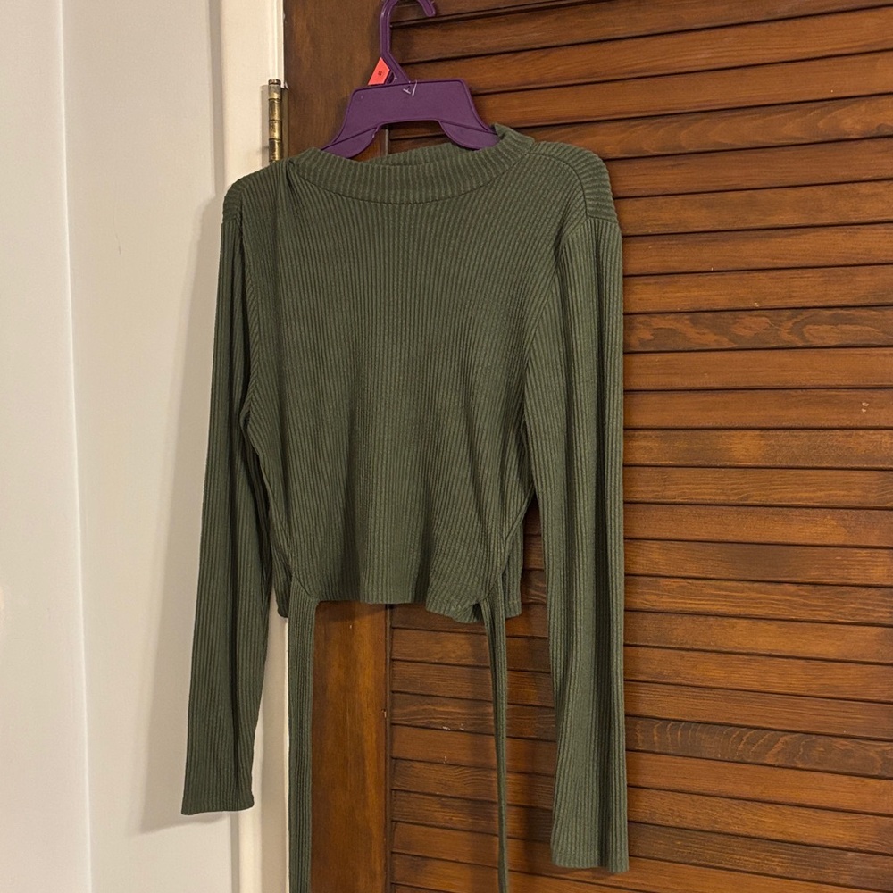 Vintage Ribbed Long Sleeve Top